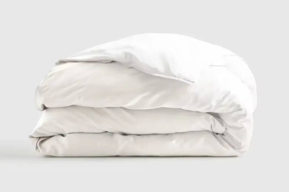 Quince Full Queen Bamboo Duvet Cover ONLY White - NO INSERT/SHAMS